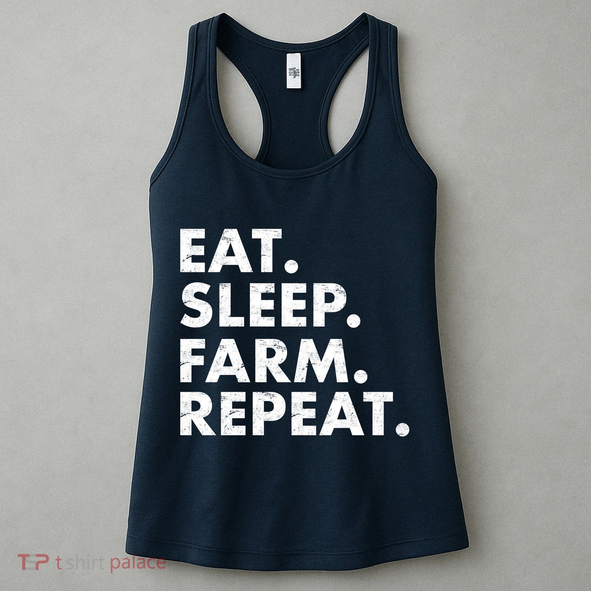 Eat Sleep Farm Repeat Women's Tank Top
