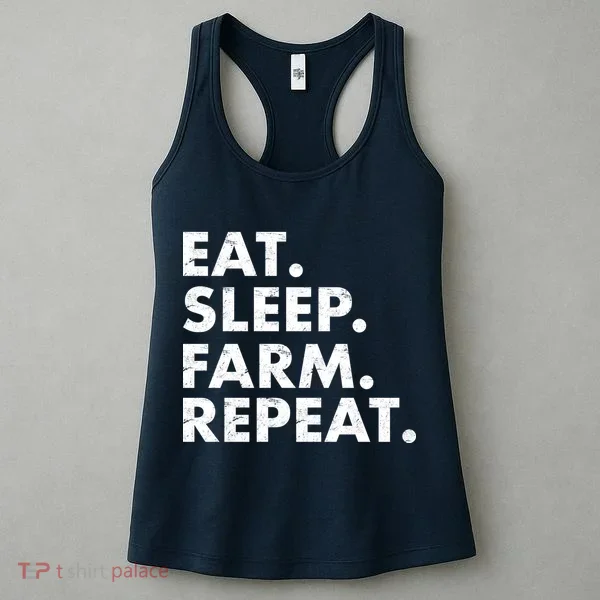 Eat Sleep Farm Repeat Women's Tank Top