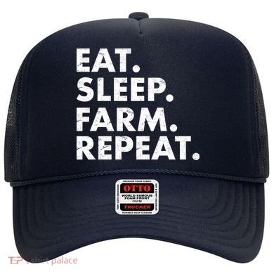 Eat Sleep Farm Repeat Hat