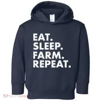 Eat Sleep Farm Repeat Toddler Hoodie thumb 0