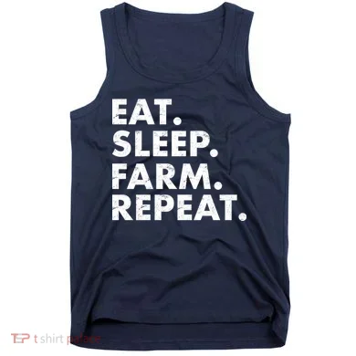 Eat Sleep Farm Repeat Tank Top