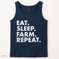 Eat Sleep Farm Repeat Tank Top thumb 2