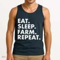 Eat Sleep Farm Repeat Tank Top thumb 3