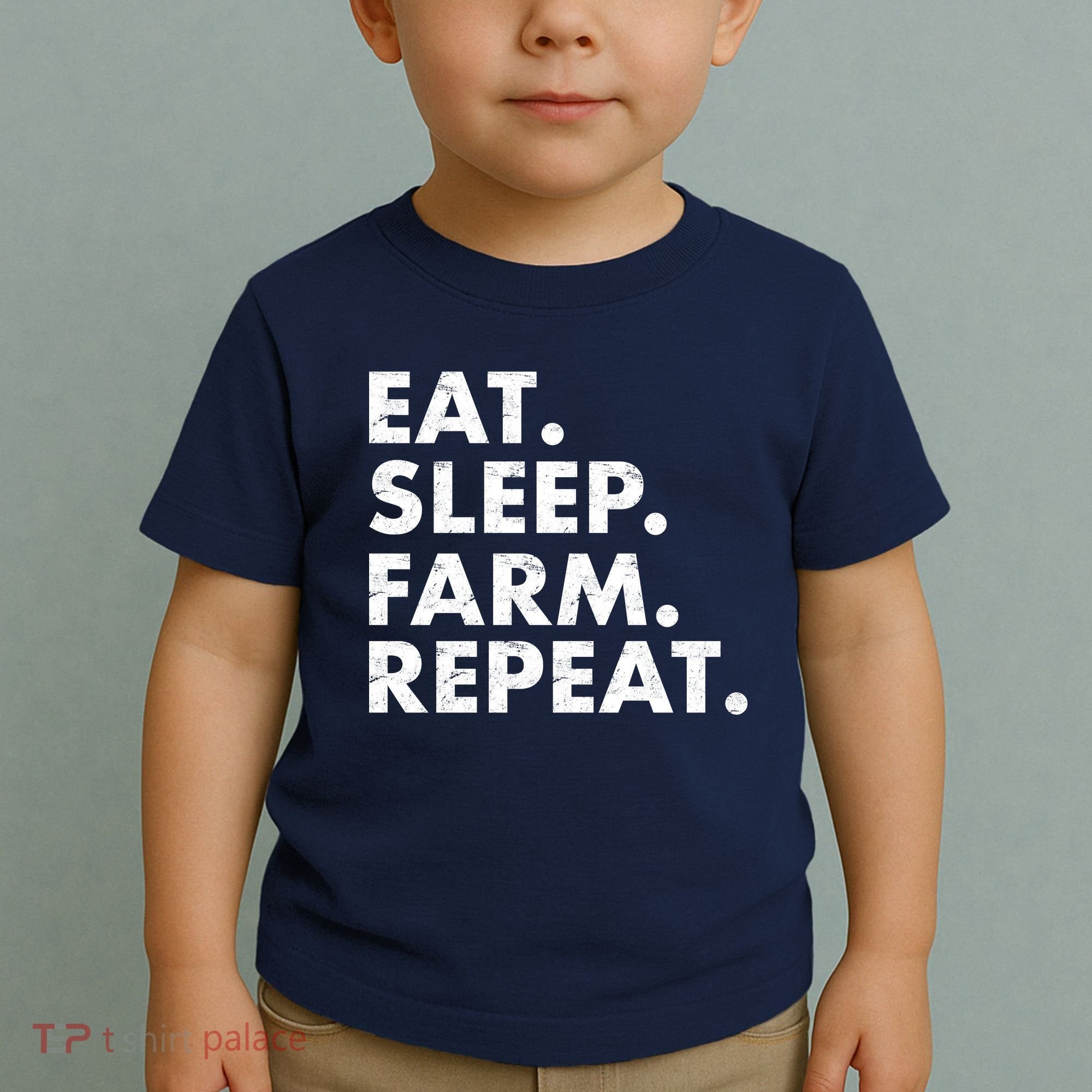 Eat Sleep Farm Repeat Toddler T-Shirt