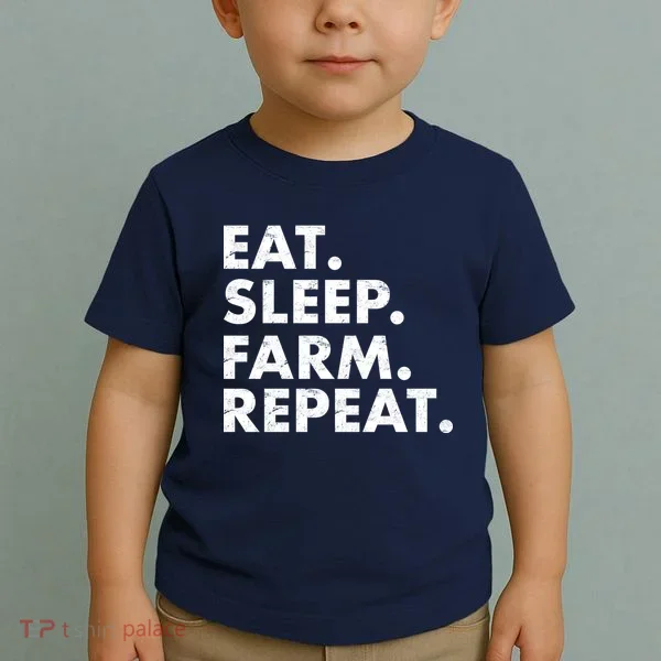 Eat Sleep Farm Repeat Toddler T-Shirt