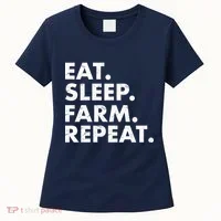 Eat Sleep Farm Repeat Women's T-Shirt thumb 0