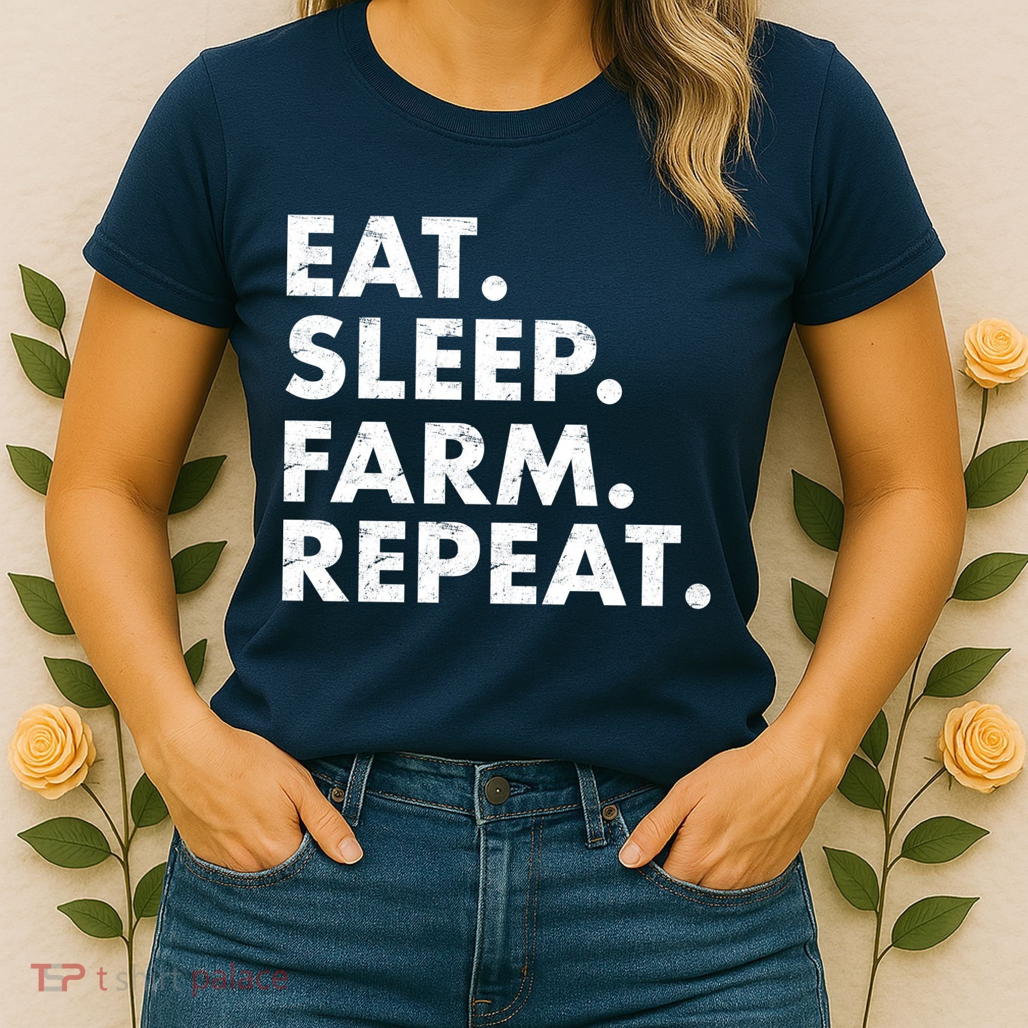 Eat Sleep Farm Repeat Women's T-Shirt