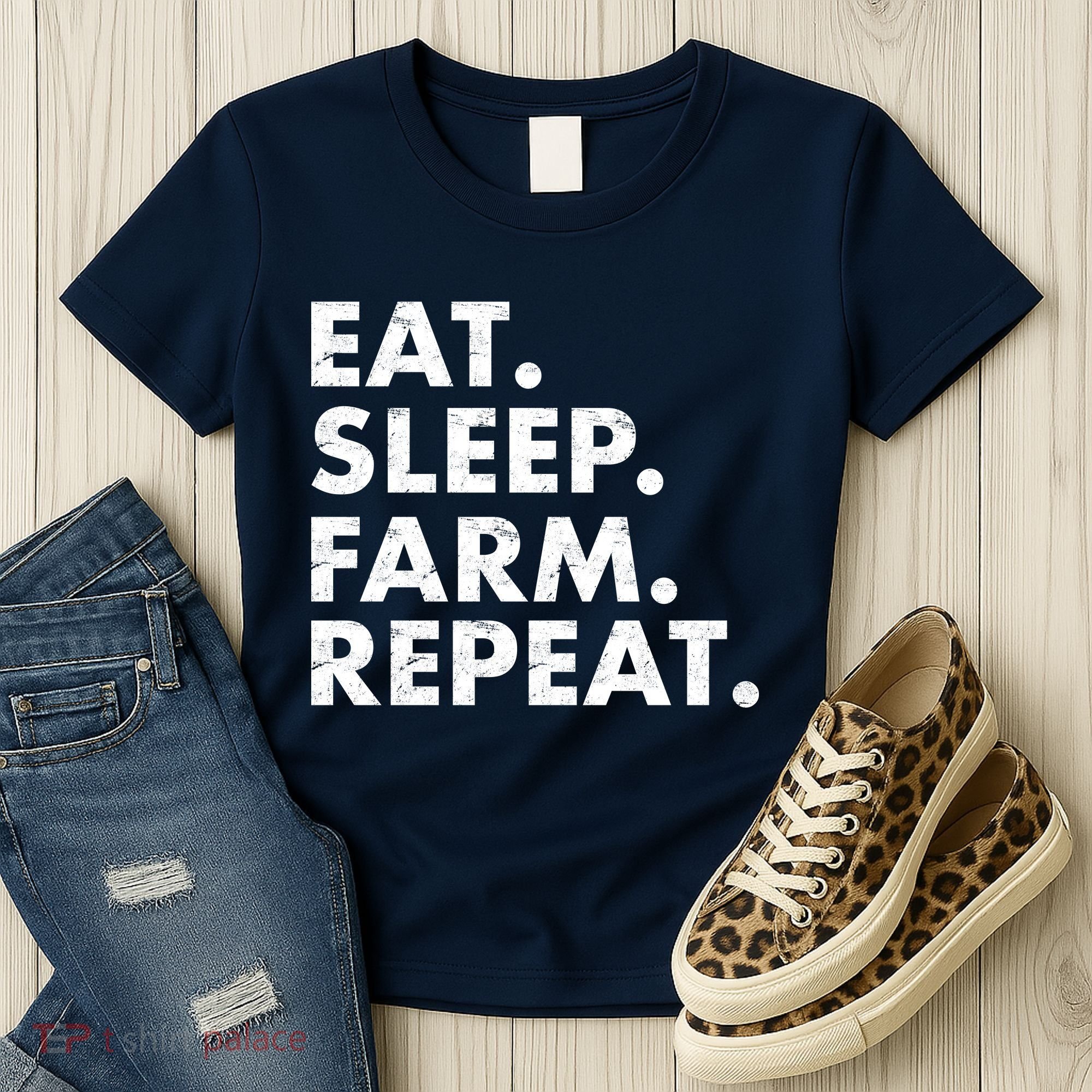Eat Sleep Farm Repeat Women's T-Shirt