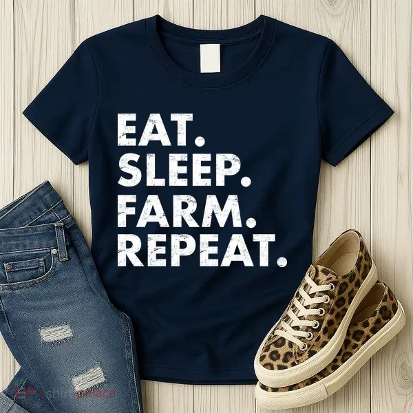 Eat Sleep Farm Repeat Women's T-Shirt