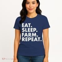 Eat Sleep Farm Repeat Women's T-Shirt thumb 4