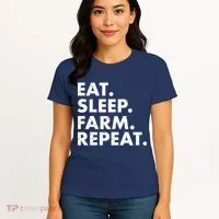Eat Sleep Farm Repeat Women's T-Shirt thumb 4