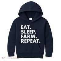 Eat Sleep Farm Repeat Kids Hoodie thumb 0