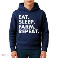 Eat Sleep Farm Repeat Kids Hoodie thumb 4