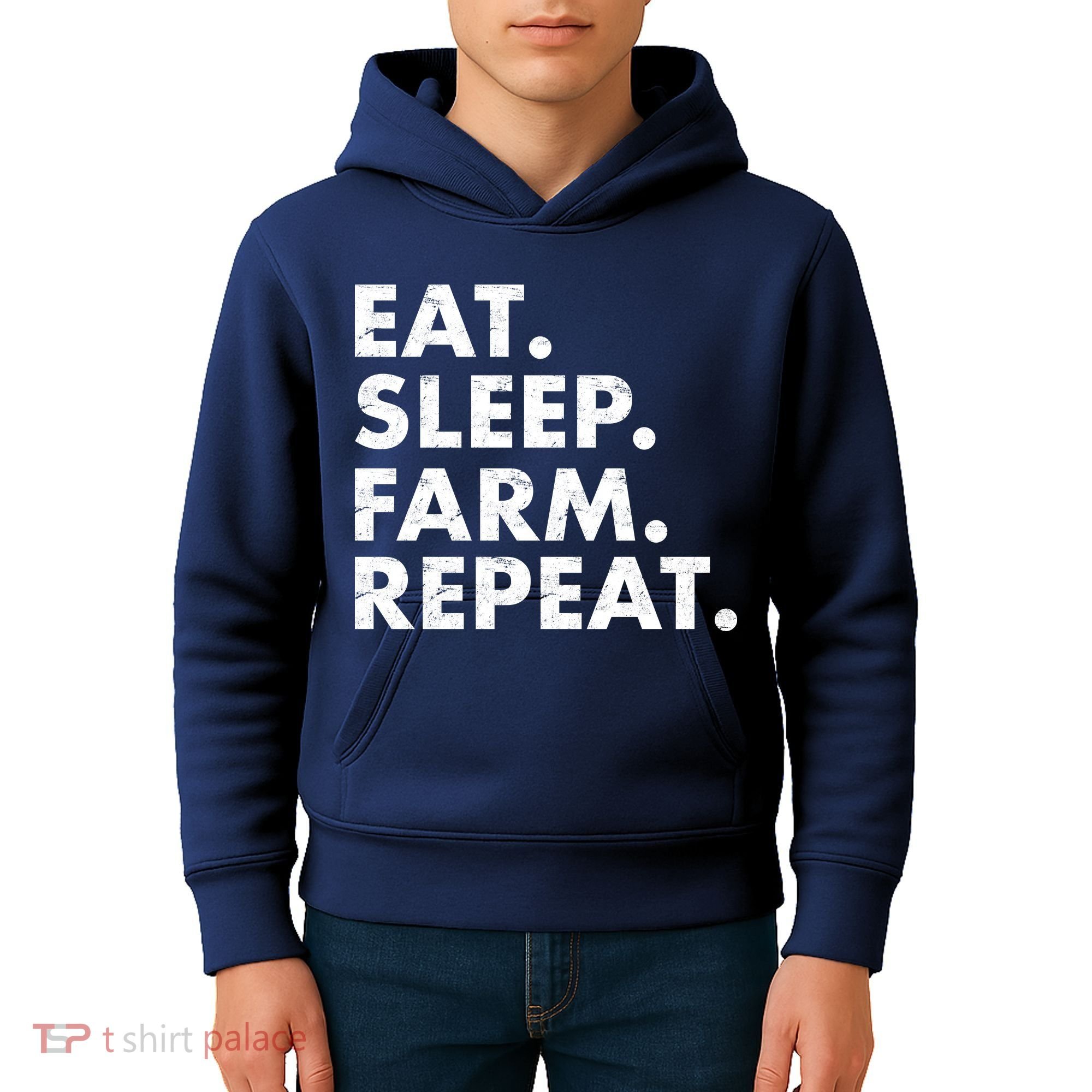 Eat Sleep Farm Repeat Kids Hoodie