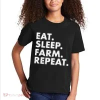Eat Sleep Farm Repeat Kids T-Shirt thumb 2