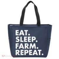 Eat Sleep Farm Repeat Tote Bag thumb 0