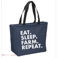 Eat Sleep Farm Repeat Tote Bag thumb 2