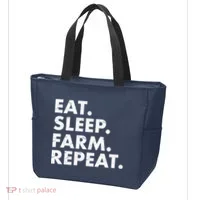 Eat Sleep Farm Repeat Tote Bag thumb 3