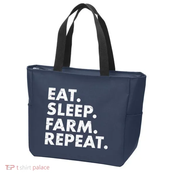 Eat Sleep Farm Repeat Tote Bag