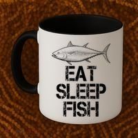 Eat Sleep Fish Fishing Fanatic Coffee Mug thumb 2