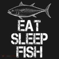 Eat Sleep Fish Fishing Fanatic Ornament thumb 1