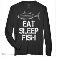 Eat Sleep Fish Fishing Fanatic Zone Performance Long-Sleeve T-Shirt thumb 0