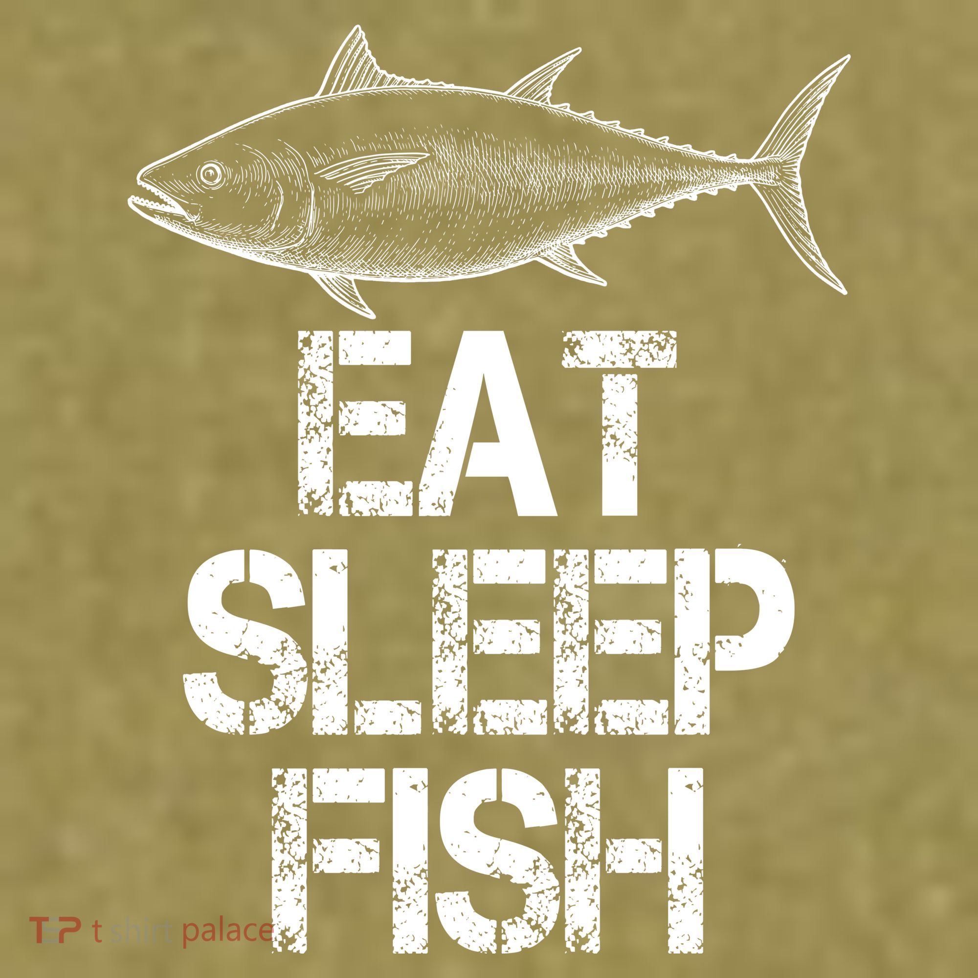 Eat Sleep Fish Fishing Fanatic Garment-Dyed Women's Muscle Tee