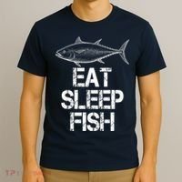 Eat Sleep Fish Fishing Fanatic T-Shirt thumb 3