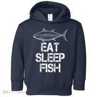 Eat Sleep Fish Fishing Fanatic Toddler Hoodie thumb 0
