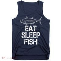 Eat Sleep Fish Fishing Fanatic Tank Top thumb 0