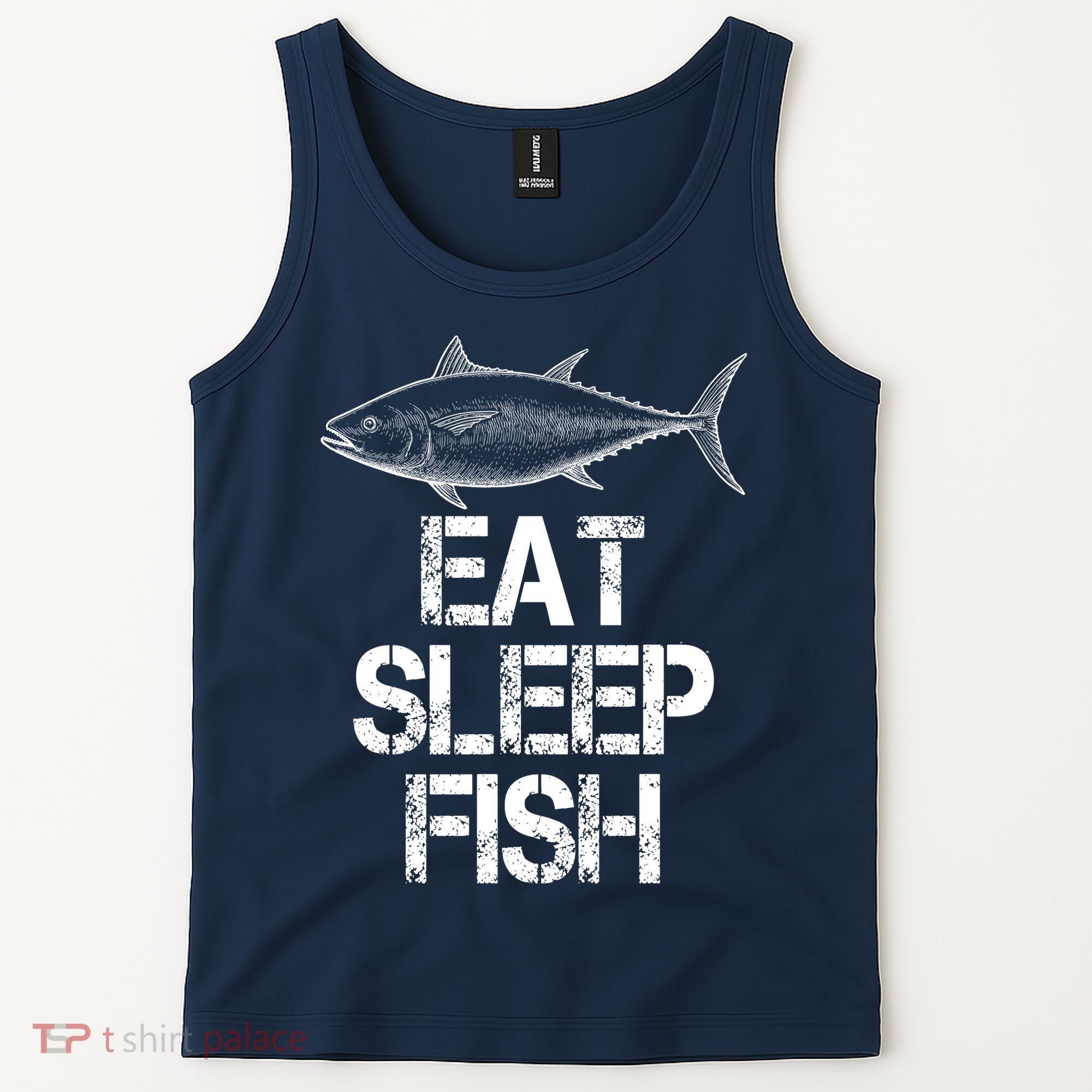Eat Sleep Fish Fishing Fanatic Tank Top
