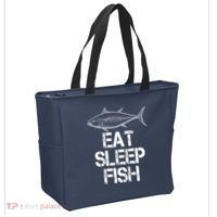 Eat Sleep Fish Fishing Fanatic Tote Bag thumb 2