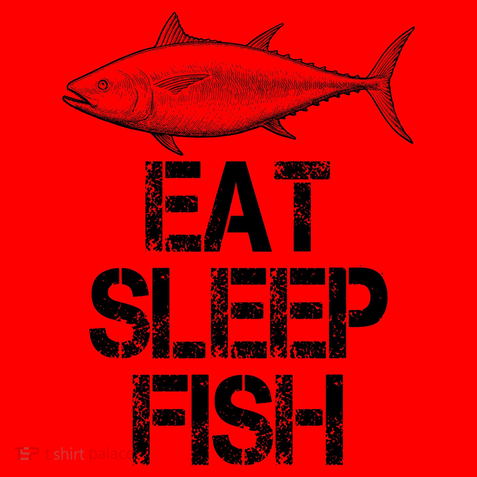 Eat Sleep Fish Fishing Fanatic Santa Hat