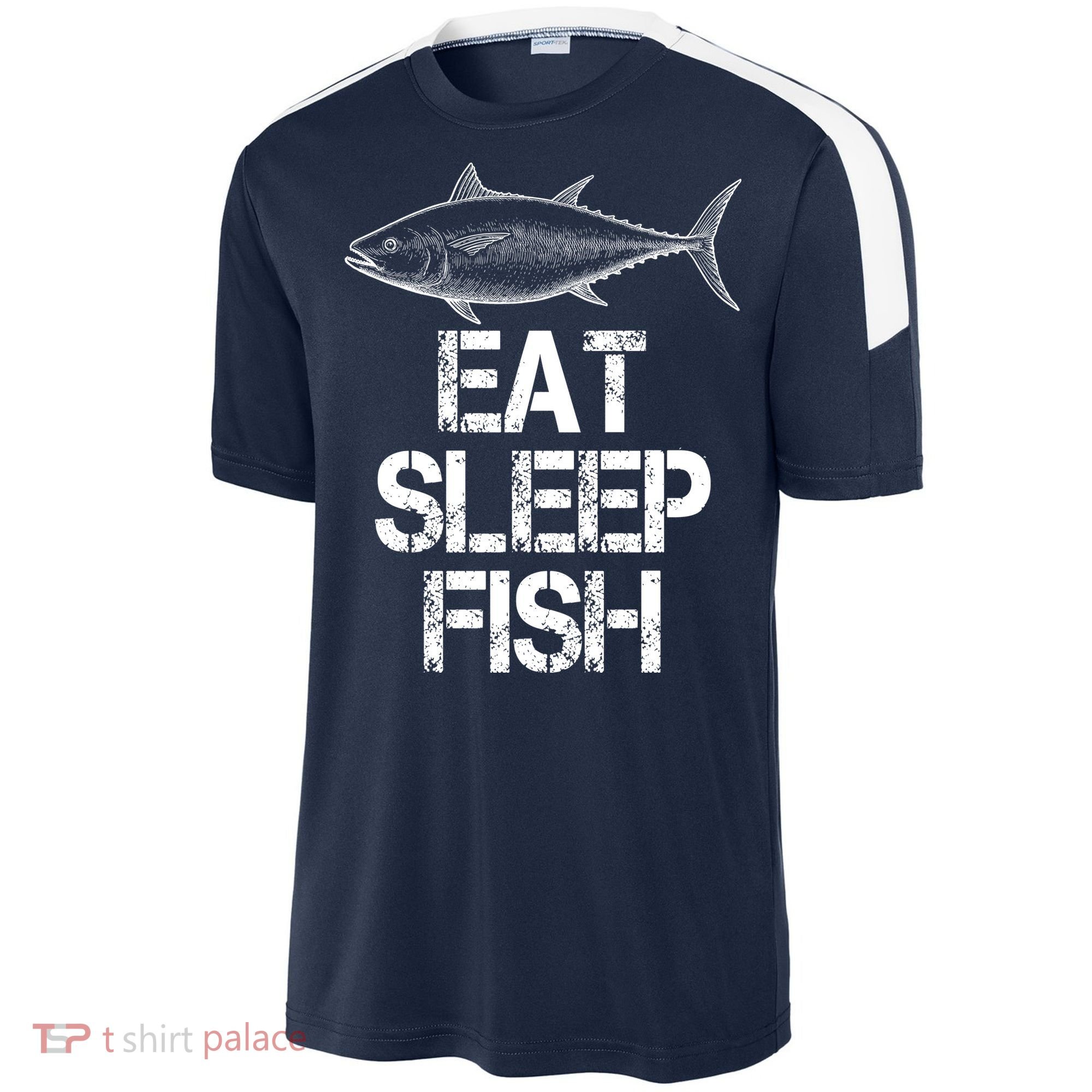 Eat Sleep Fish Fishing Fanatic Sport-Tek Competitor United Soccer Jersey