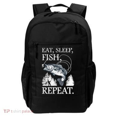 Eat Sleep Fish Repeat Backpack