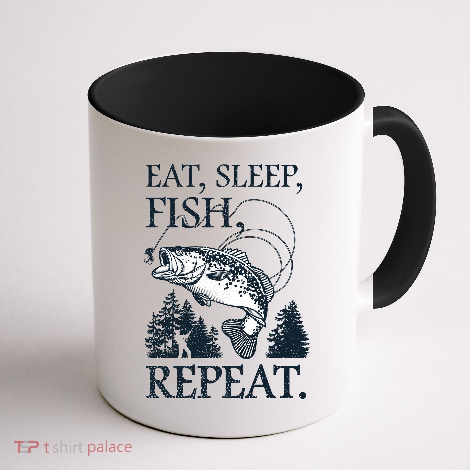Eat Sleep Fish Repeat Coffee Mug