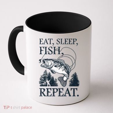 Eat Sleep Fish Repeat Coffee Mug