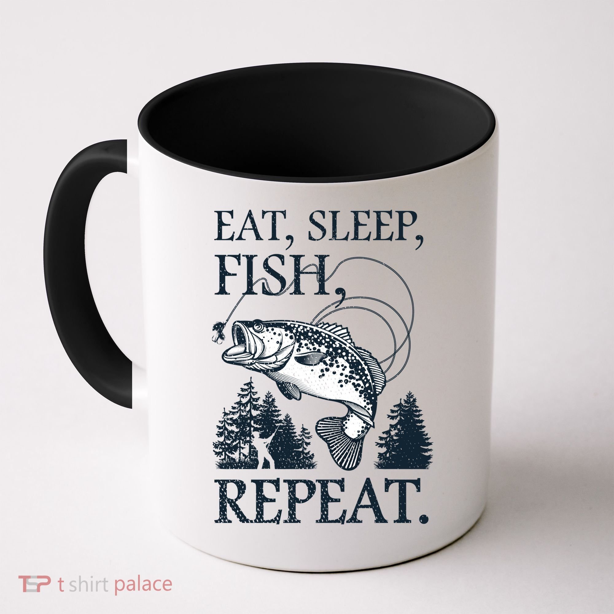 Eat Sleep Fish Repeat Coffee Mug