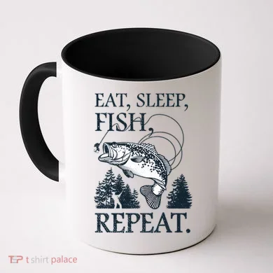 Eat Sleep Fish Repeat Coffee Mug