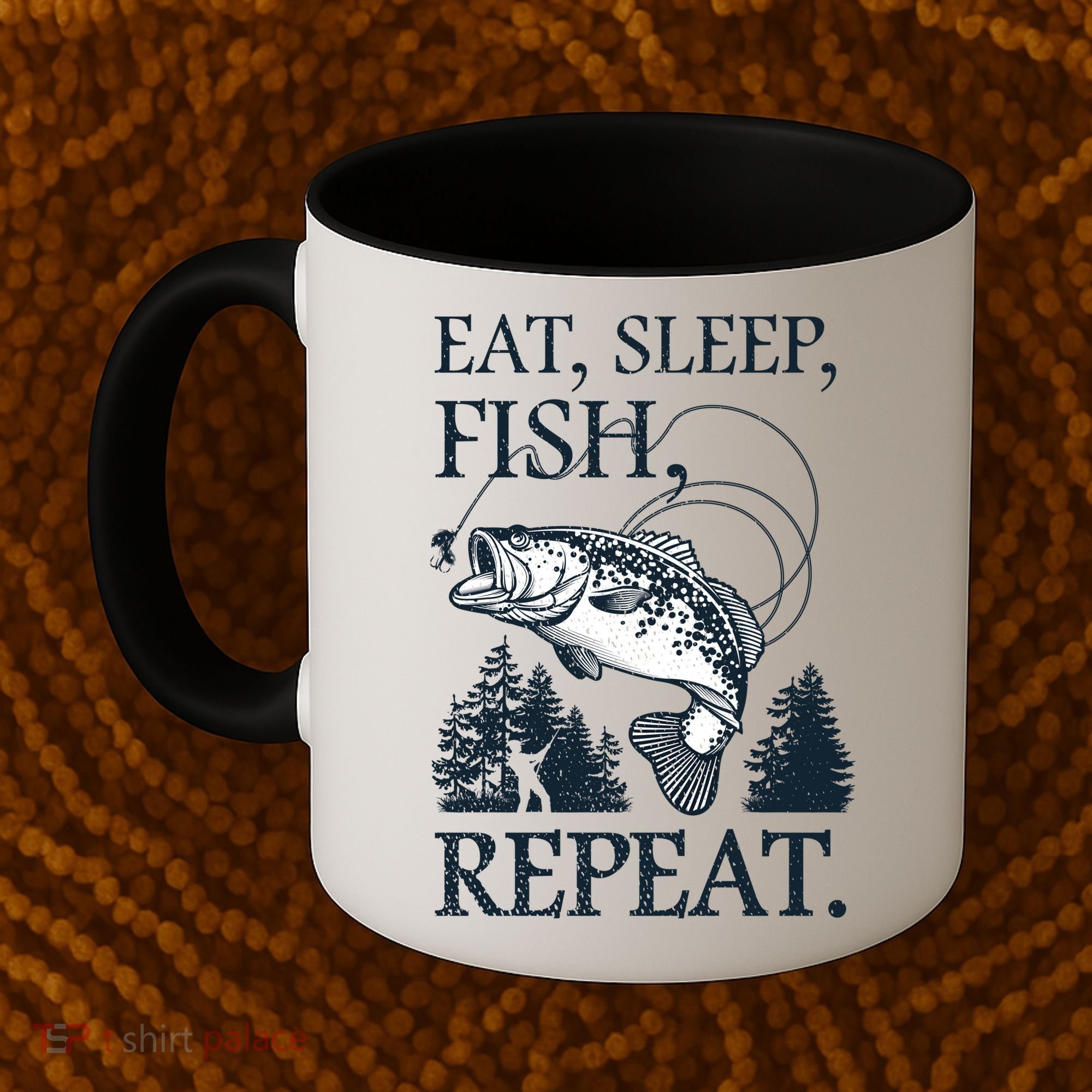 Eat Sleep Fish Repeat Coffee Mug