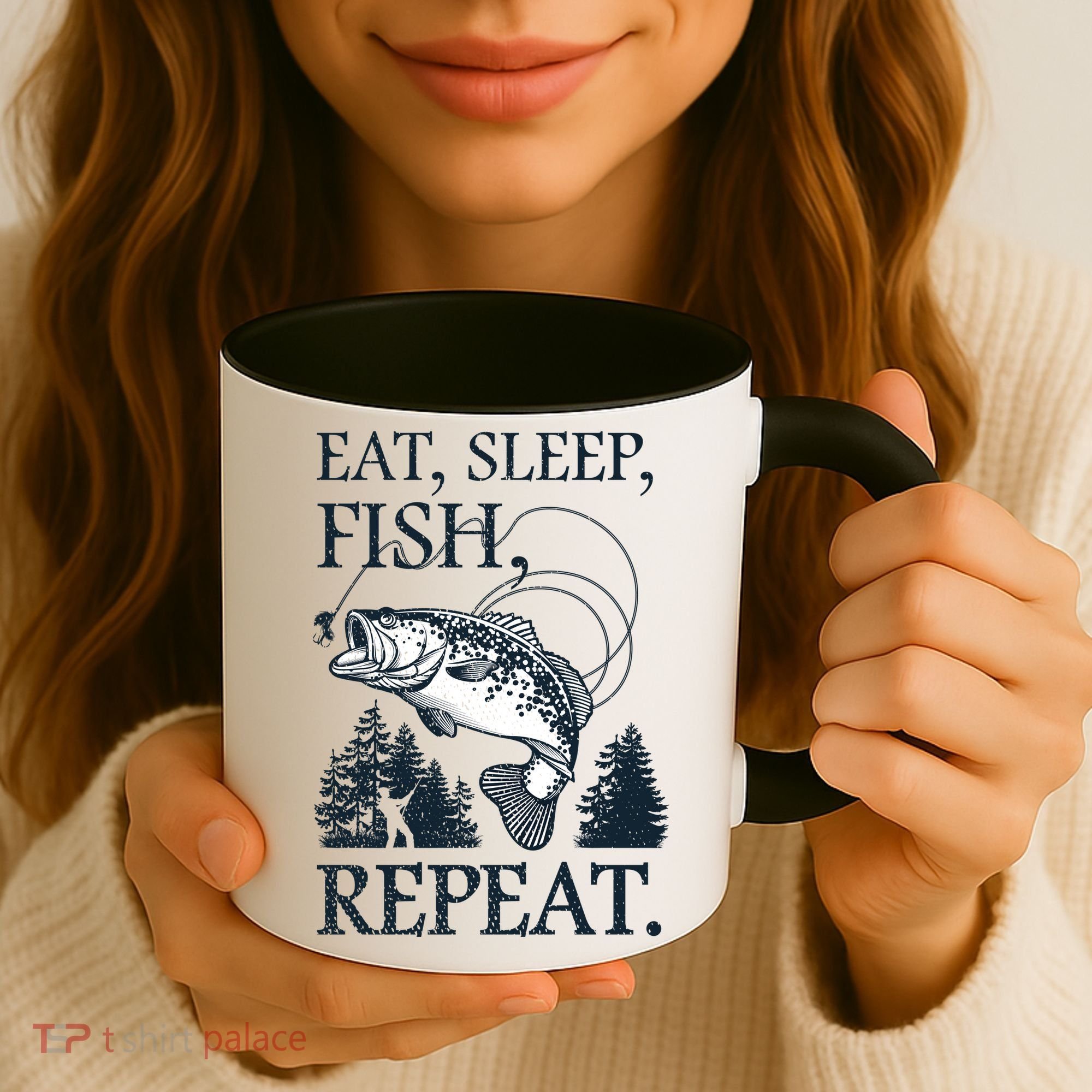 Eat Sleep Fish Repeat Coffee Mug