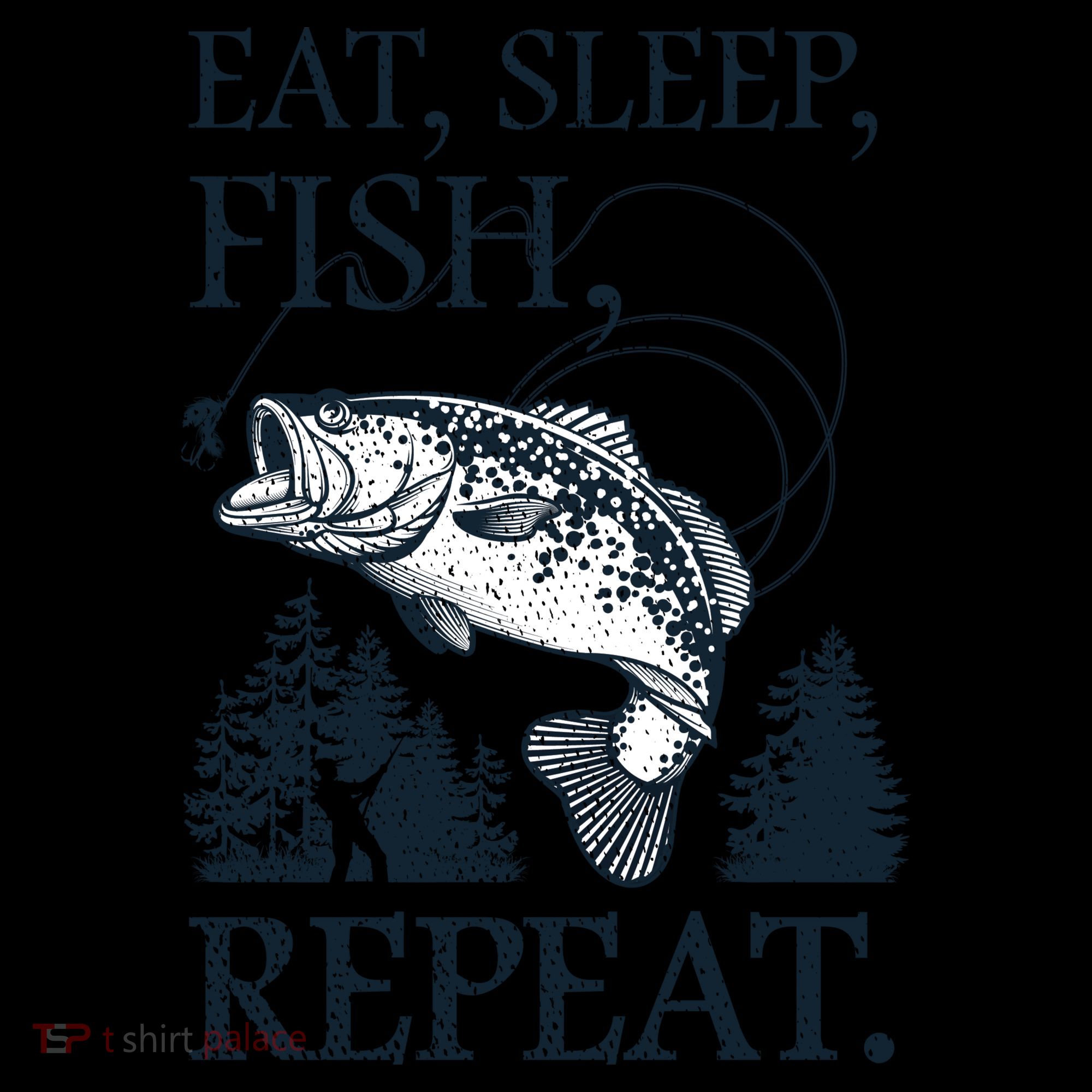 Eat Sleep Fish Repeat Coffee Mug