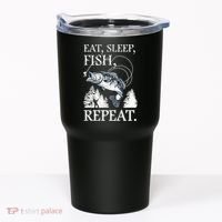 Eat Sleep Fish Repeat Tumbler thumb 0