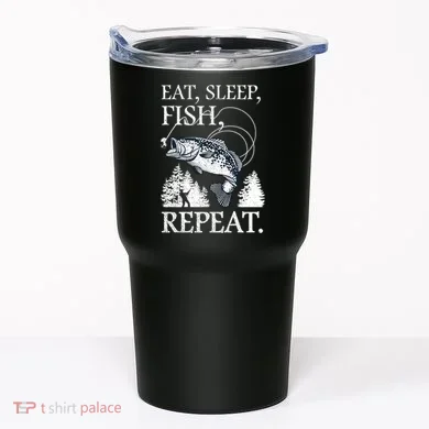 Eat Sleep Fish Repeat Tumbler