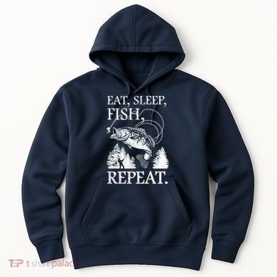 Eat Sleep Fish Repeat Hoodie