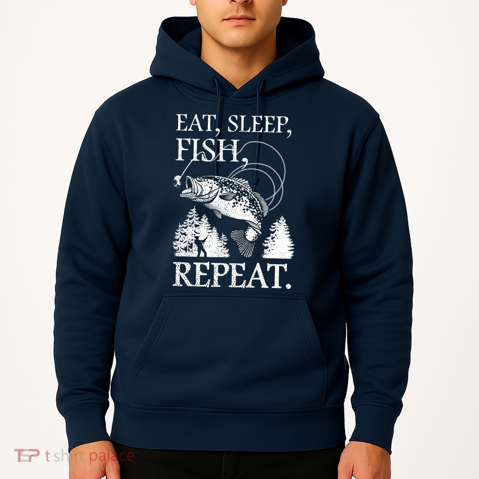 Eat Sleep Fish Repeat Hoodie