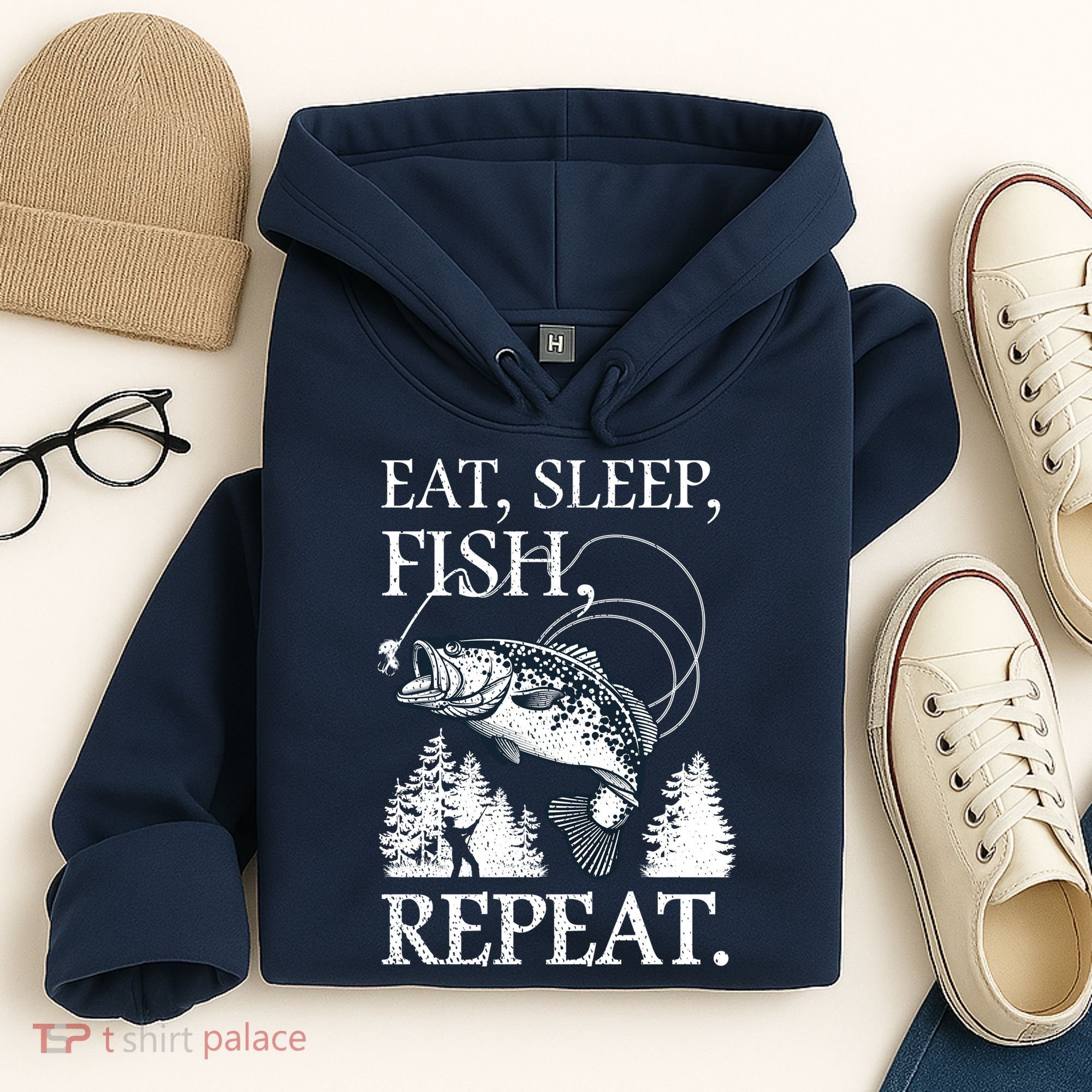 Eat Sleep Fish Repeat Hoodie
