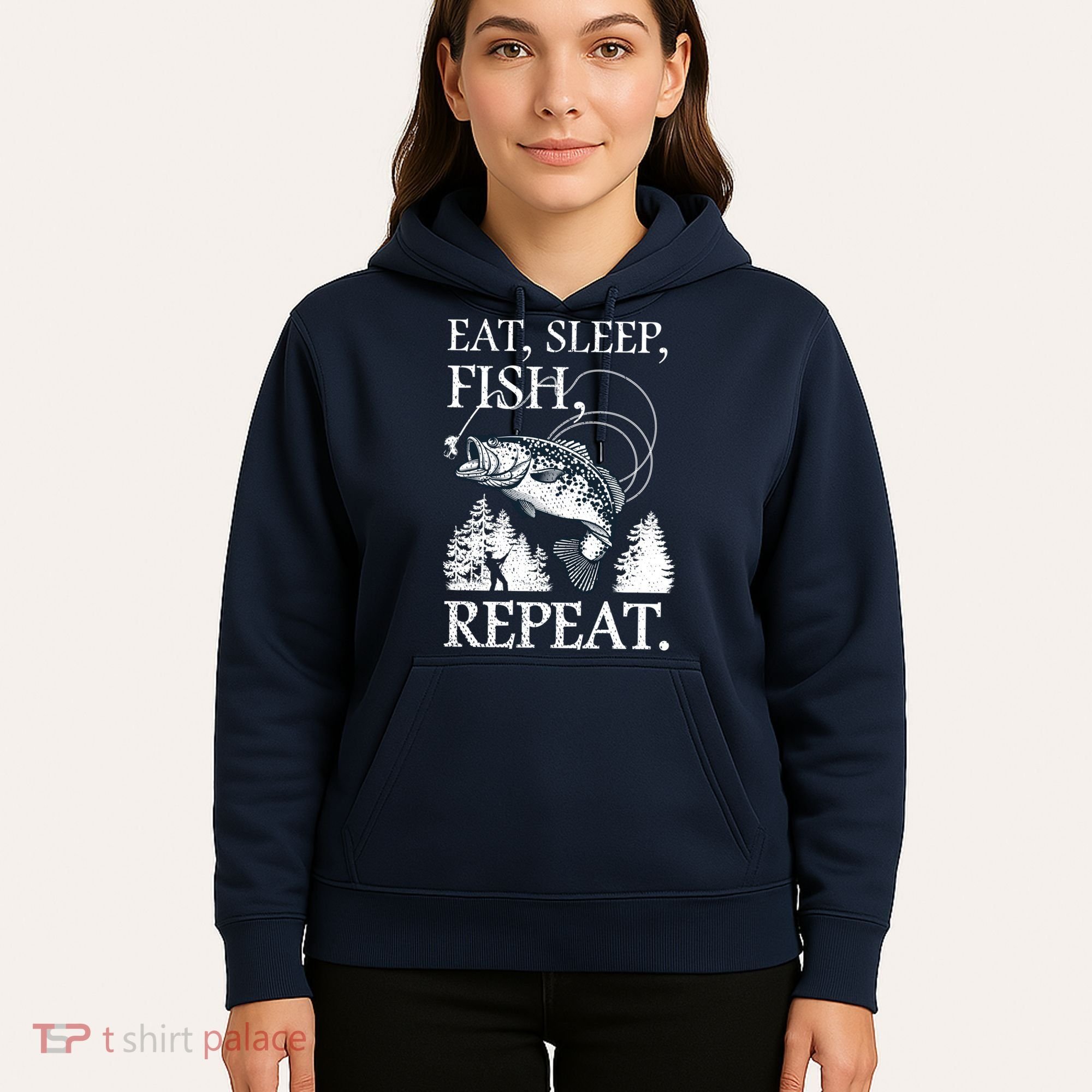 Eat Sleep Fish Repeat Hoodie