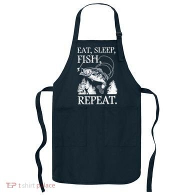Eat Sleep Fish Repeat Apron