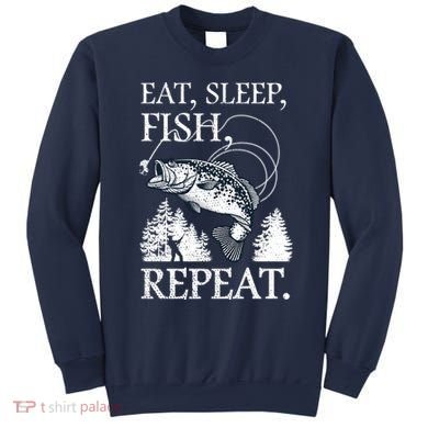 Eat Sleep Fish Repeat Sweatshirt
